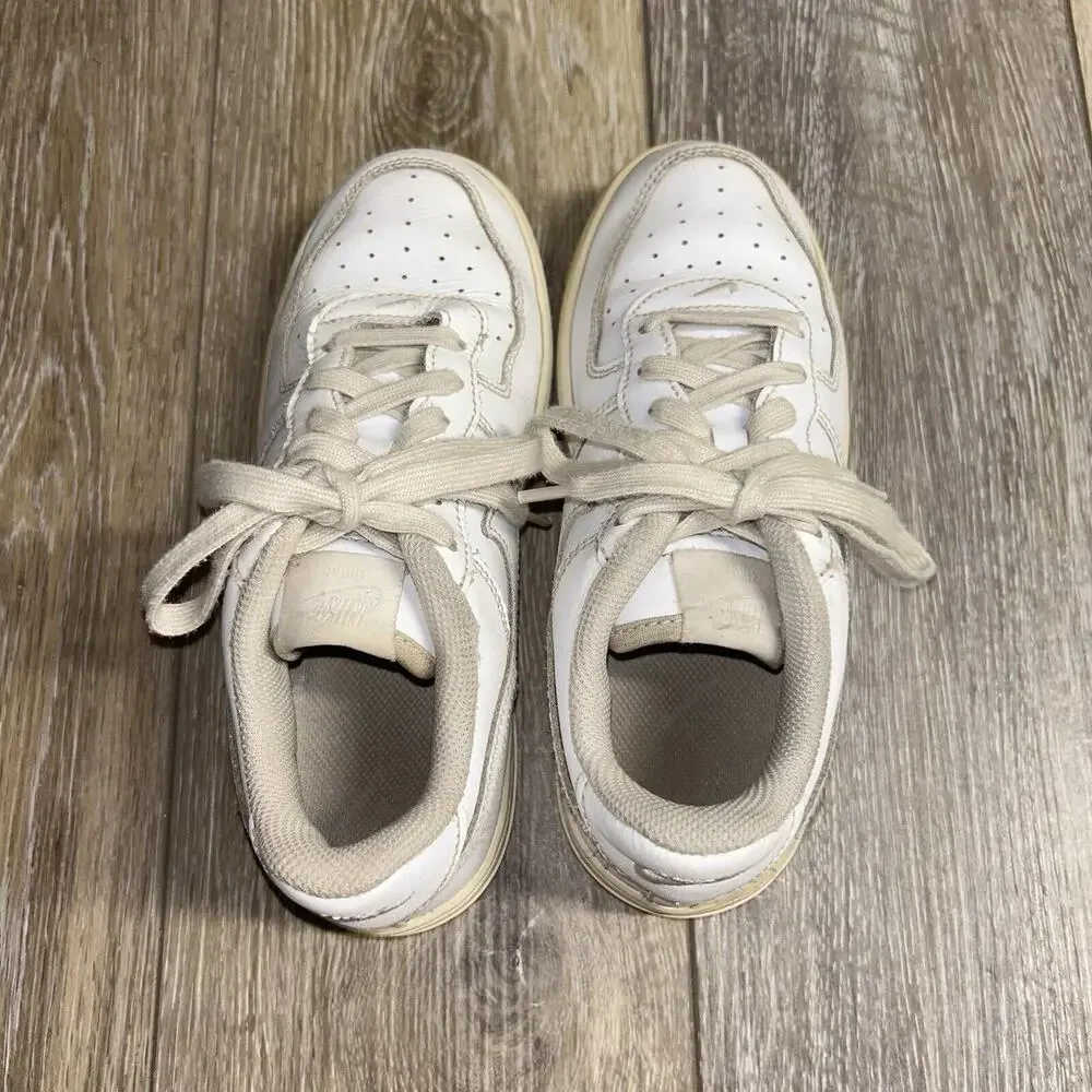 Nike Air Force 1 Low Triple White AF1 314193-117 Youth US Size 2Y Sneaker Shoes